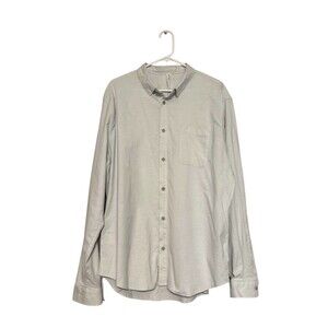 Lululemon Men's Button-Down Light Gray XXL